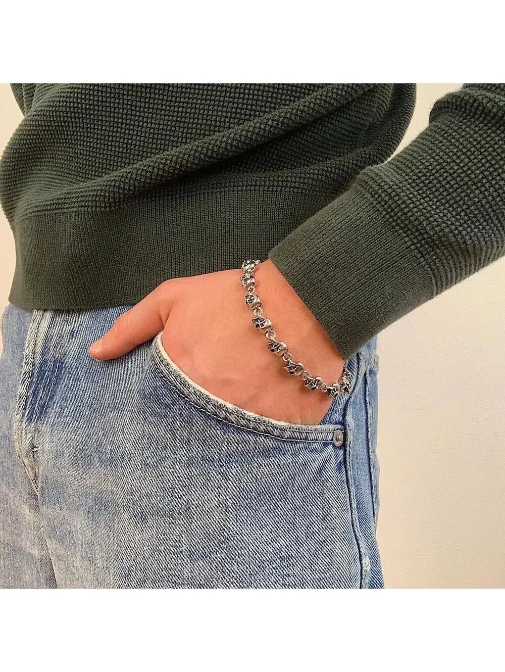 Y2K Silver Bracelet